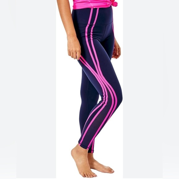 NWT Lilly Pulitzer Weekender High Ride Leggings in True Navy - Picture 1 of 14